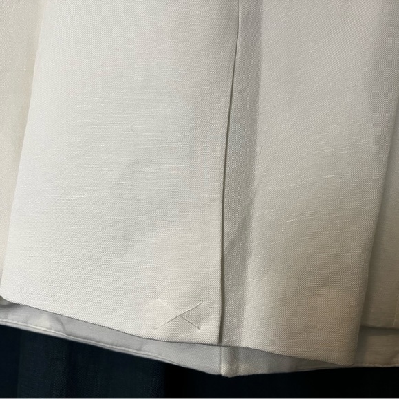 Calvin Klein White Lightweight Cuffed Blazer- Size 16 - Picture 3 of 7